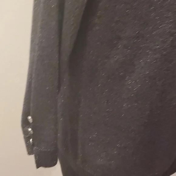 Reg $68 Verve Ami women's metallic sparkle sheer Sweater size M - Picture 4 of 7